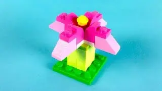 Lego Flower (Pink) Building Instructions - Lego Classic 10696 