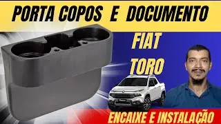 Instalação de porta copos e documento central na Fiat TORO