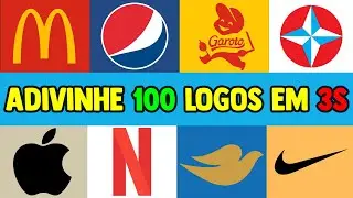 ADIVINHE 100 logos em 3 SEGUNDOS