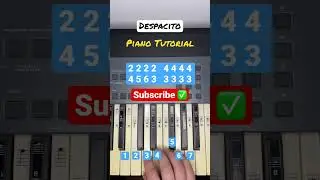 Despacito Piano Tutorial 🎹 #piano #tiktok