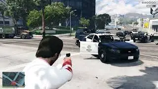GTA 5 - Subway Shootout + Ten Star Escape