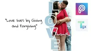 Text masking effect | Typography | PicsArt Tutorial | Photoshop alternative