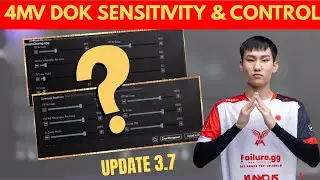 4MV DOK SENSITIVITY| UPDATE 3.7 SENSITIVITY CODE | BGMI BEST SENSITIVITY SETTING