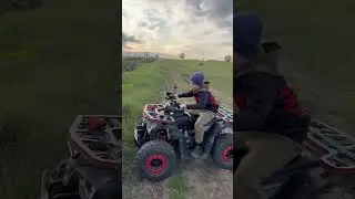 Выехали в поле! Прогреть моторы на квадриках! #offroad #квадробика