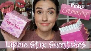 NEW ColourPop Lippie Stix Shades + BIG BOX of Lippie Stix |Swatches of EVERYTHING!