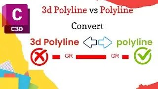 Convert and use 3d polyline to polyline