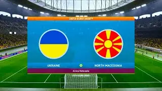 Ukraine vs North Macedonia | UEFA Euro 2020 | Group C | Arena Nationala | PES 2021