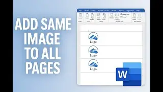 Insert Image on Every Page in MS Word 📄🖼 | Smart Way Using Header (2025 Trick)