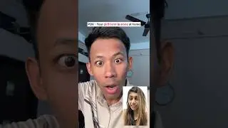 When girlfriend is home alone😂❤️ #shorts #comedy #funnyshorts