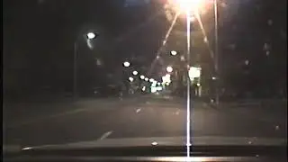Sapulpa, OK, 1994-night drive on Route 66