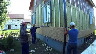 Сайдинг Стоун хаус Ю-пласт - инструкция по монтажу/Сайдинг под кирпич. Это интересно!