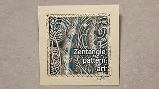 Zentangle art- combining Knase, Mooka and Sand Swirl tangles
