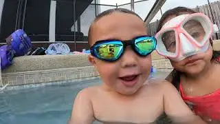 Kids Swimming Underwater In Pool 28 May