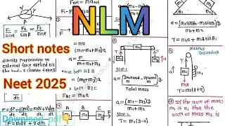 Newton's laws of Motion Short Notes | NEET 2025