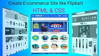 Ecommerce Website With HTML CSS & JavaScript Step By Step | Create E-Commerce Website