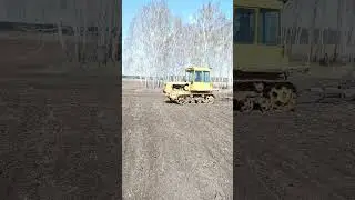 ДТ-75 Казахстан боронит поле закрытие влаги #дт75 #синийтрактор #dt75 #farming #вспашка #сельское