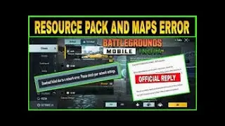 Pubg Mobile map and resources pack download error fix