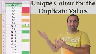 Highlight Duplicates with Unique Colors in Excel: No VBA Required