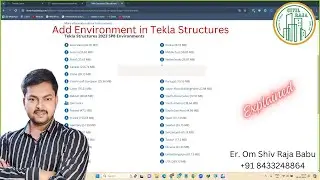 How to Download and Install Environment in Tekla Structures 2023 in Hindi || Add Environment in TS
