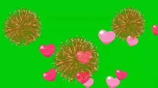 free green screen|| heart explosion