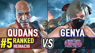 T8 🔥 QUDANS (#5 Ranked Heihachi) vs GENYA (Zafina) 🔥 Tekken 8 High Level Gameplay