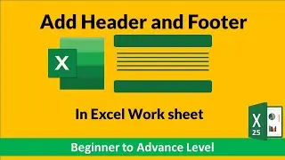 Add header and footer in excel worksheet | copy to another sheet in excel