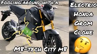 First Impressions - M8 Tech City M8 Electric Grom - Update on Electric KTM 65 Progress