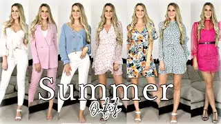 SUMMER OUTFITS HAUL & TRY ON | River Island, Pretty Little Thing, I Saw It First & In The Style