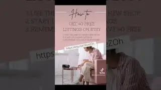 How To Get 40 Free Etsy Listings. Save Money On Etsy Fees (#shorts)