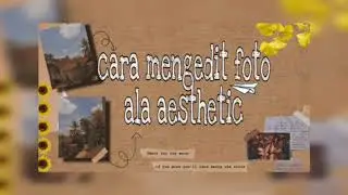 CARA MENGEDIT FOTO AESTHETIC By : Frisca Nur