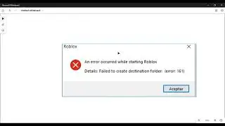 How to fix error 161