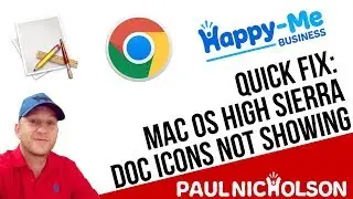 Mac Doc App Icons Not Showing Correctly Using High Sierra