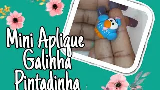 Mini Aplique Galinha Pintadinha manual biscuit 😍