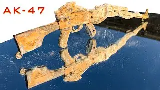 Amazing Restoration of an old and rusty gun ak-47 (Dragon skin warzone)
