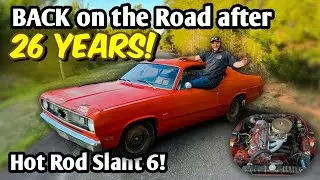 Is the HOTROD Slant 6 FAST?! First Drive in 26 Years!! Forgotten Plymouth Duster Rescue!