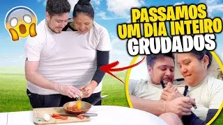 TENTAMOS SOBREVIVER UM DIA INTEIRO GRUDADOS! Jeru e Cheru