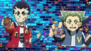 клипп Beyblade burst Aiger akabane и Valt aoi