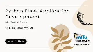 Flask Application Development: 16 Flask and MySQL