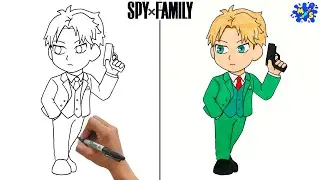 Spy X Family Drawing || How to Draw Loid Forger from Spy X Family