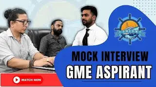 GME MOCK INTERVIEW AT SMVD Marine Academy - Mechanical Engineering