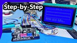 How To Setup & Program a Large LCD Display (240x128 RA6963) | Very Easy to follow AVR Tutorial [#69]