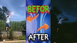 TUTORIAL CARA BIKIN VIDEO MATAHARI⛅ DI MASUKIN KANTONG KRESEK JADI GELAP GULITA