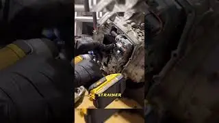 Yellow tape across transmission oil pan #2013-2017 #honda #accord #cvt #transmission #service