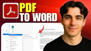 How To Convert PDF To Word Without Losing Formatting In Adobe Acrobat Pro DC (Tutorial 2026)