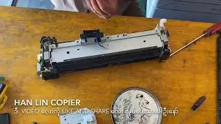 How to replacement fuser film Canon ir2520, ir2525, ir2530 and gear