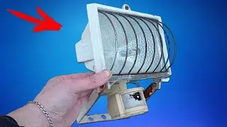 GENIUS HANDMADE FROM AN OLD DEFECTIVE SPOTLIGHT!!!