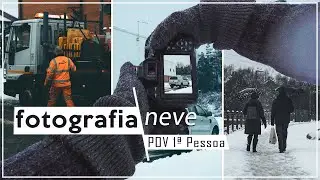 15 MINUTOS de Fotografia de Rua na NEVE *POV* | Canon 50mm f/1.8