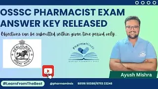 OSSSC PHARMACIST VACANCY EXAMINATION ANSWERKEY RELEASED|| NOTIFICATION FOR ANSWERKEY|| #osssc