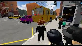 Roblox ------ OneSkyVed's Trolleybuses Place route 10 (Laggy)