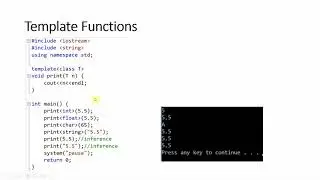 C++ Template Classes and Functions
